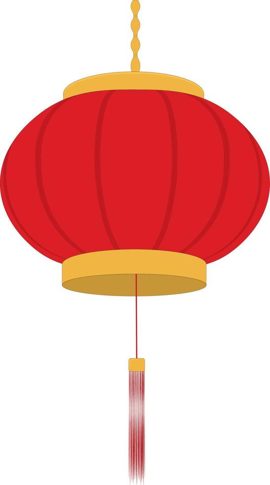 illustrazione di vettore della lanterna rossa cinese asiatica del festival