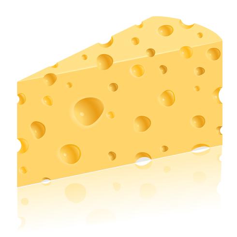 pezzo di illustrazione vettoriale formaggio