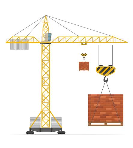 costruzione di gru illustrazione vettoriale