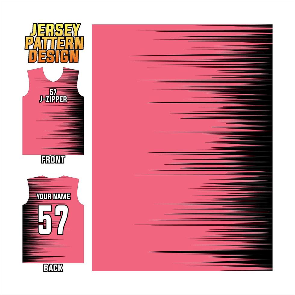 jersey design vector modello astratto modello display anteriore e posteriore per squadre di calcio, basket, ciclismo, baseball, pallavolo, corse, ecc