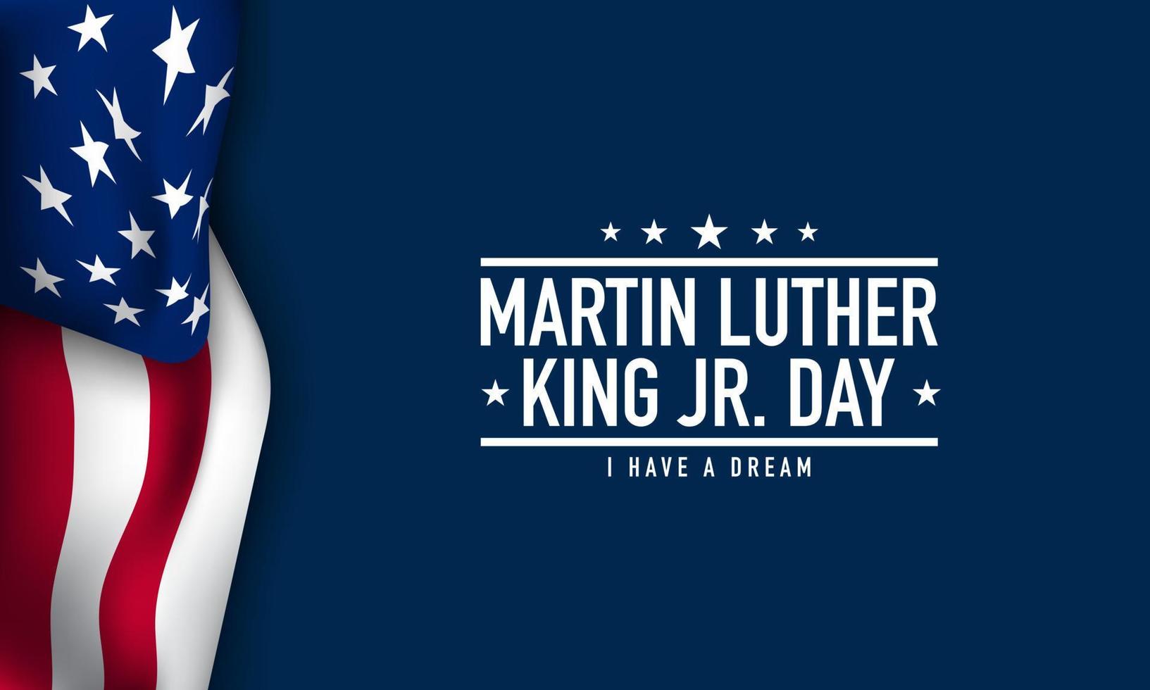 Martin Luther King jr. sfondo del giorno. illustrazione vettoriale. vettore