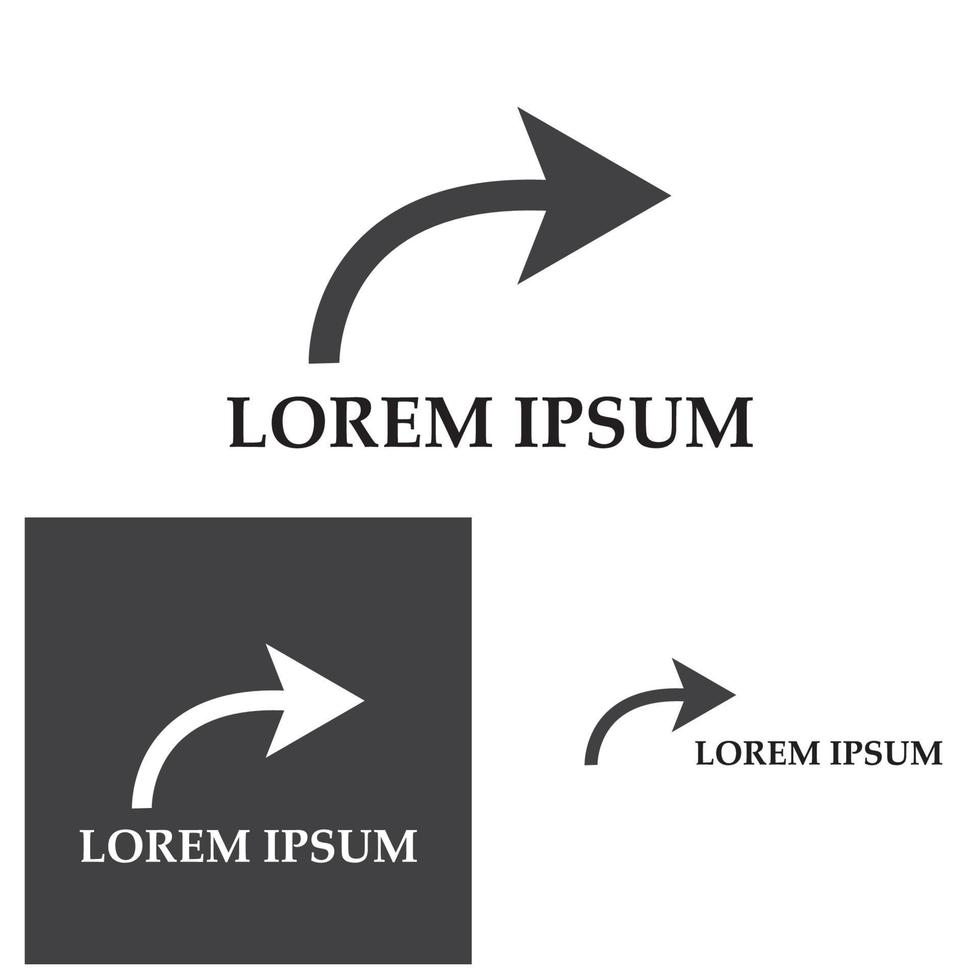freccia illustrazione vettoriale icona logo modello di progettazione
