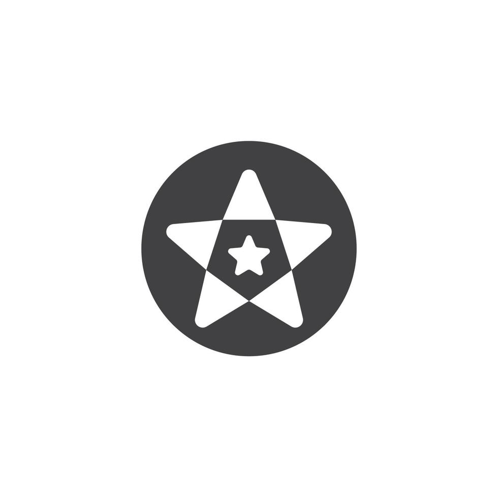 modello di vettore dell'icona del logo della stella