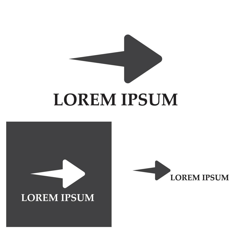 freccia illustrazione vettoriale icona logo modello di progettazione