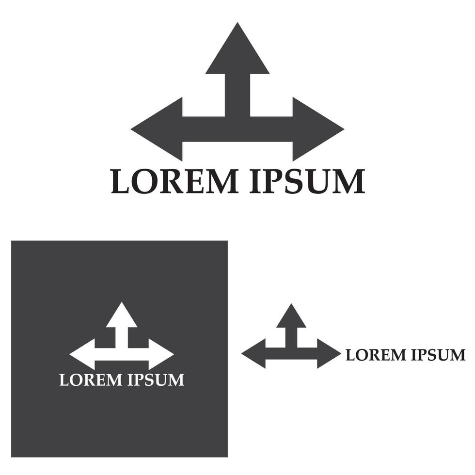 freccia illustrazione vettoriale icona logo modello di progettazione