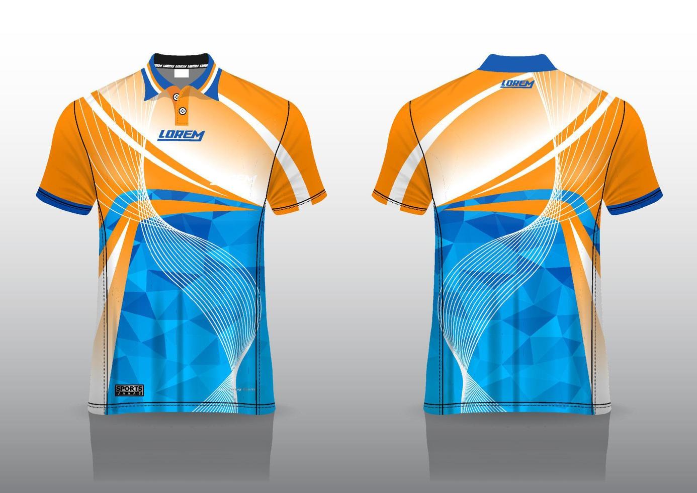 polo design uniforme per gli sport all'aria aperta vettore