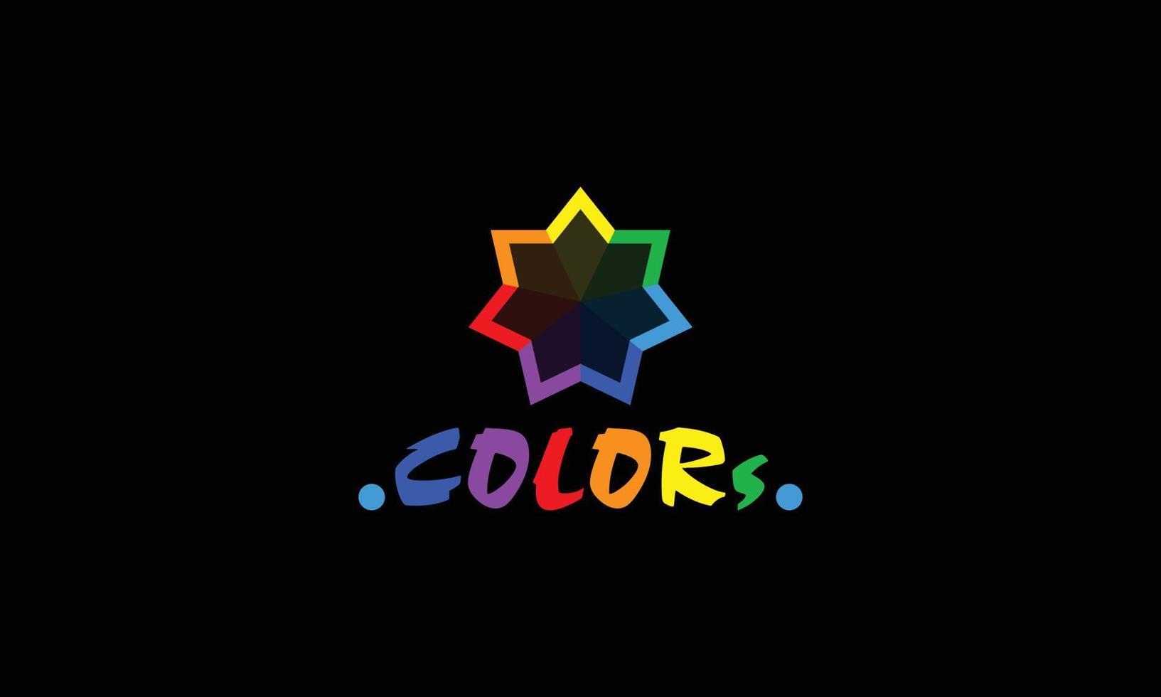 design del logo a colori. logo a colori vettoriale