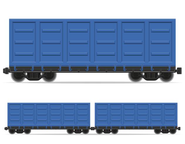 illustrazione di vettore del treno di carrozza ferroviaria