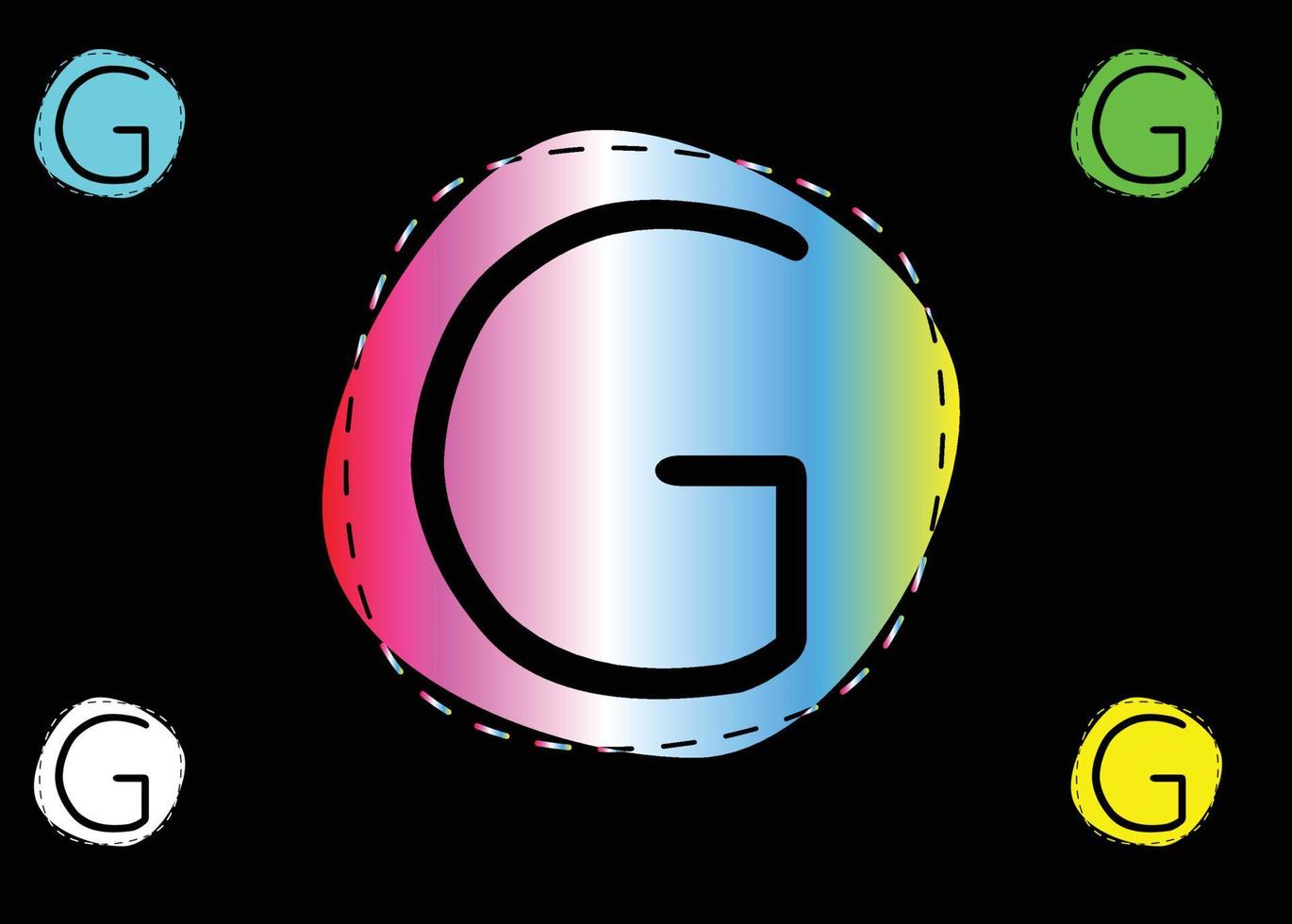 logo della lettera g e modello di progettazione dell'icona vettore