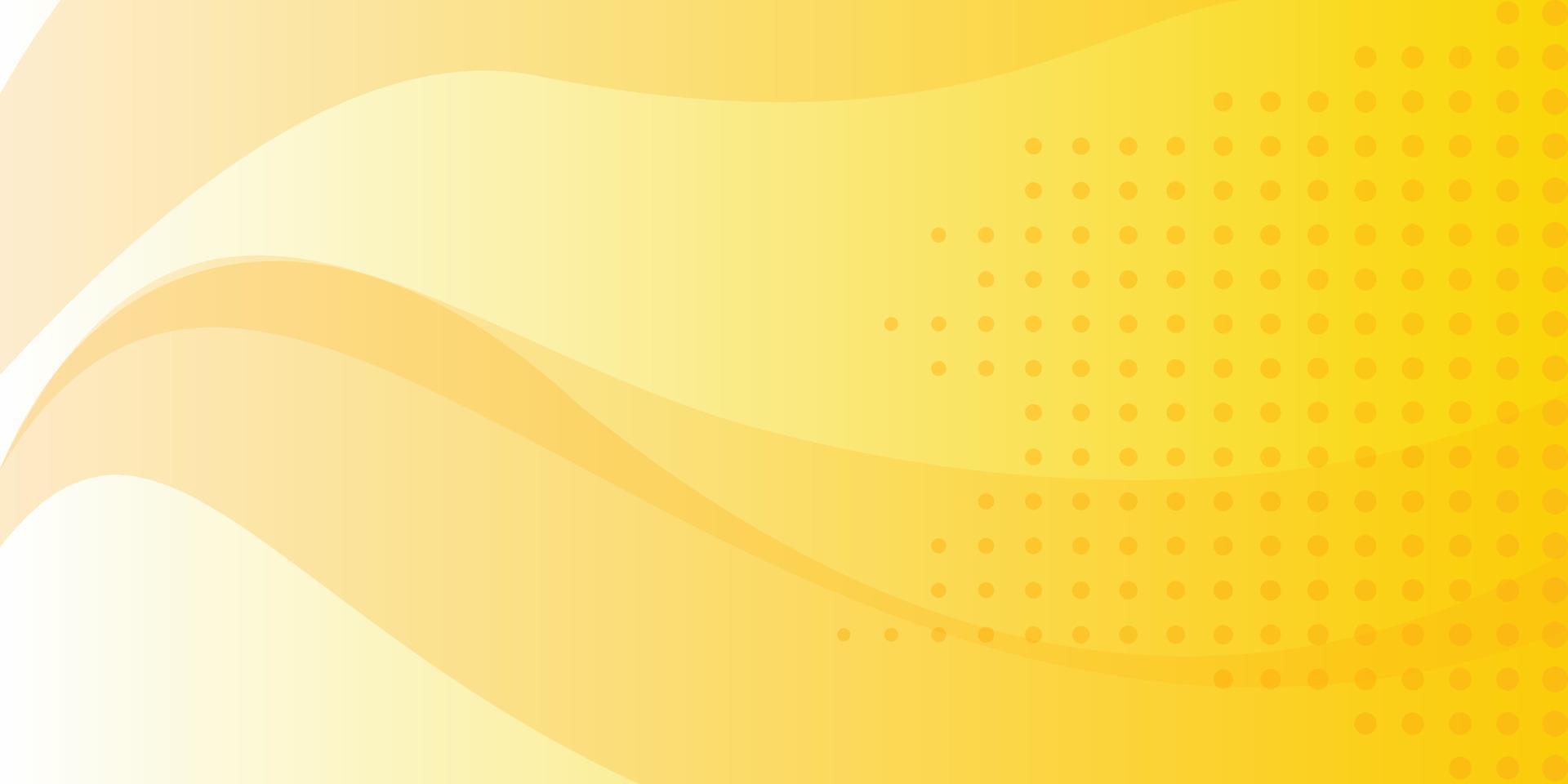 design banner astratto, sfondo vettoriale giallo astratto in stile fumetto punti deboli e sfumatura di colore da giallo a arancione