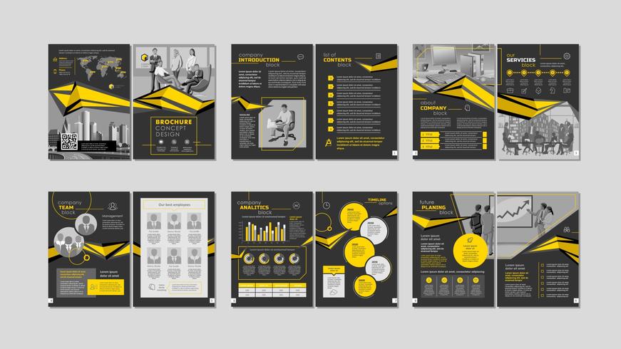 Brochure design creativo. vettore