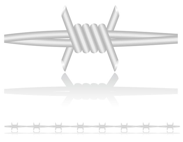 illustrazione vettoriale di filo spinato