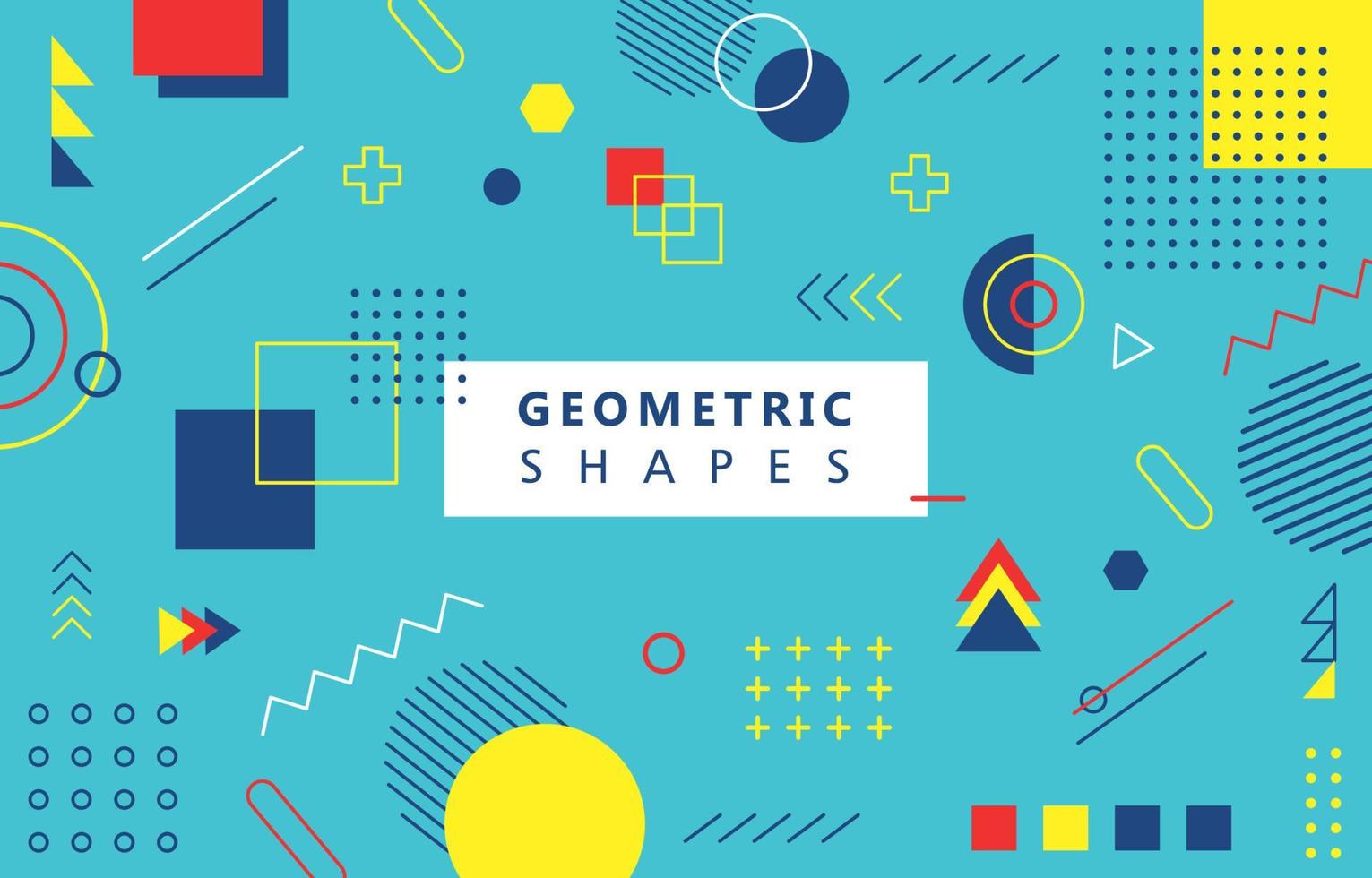 forme geometriche astratte di memphis vettore