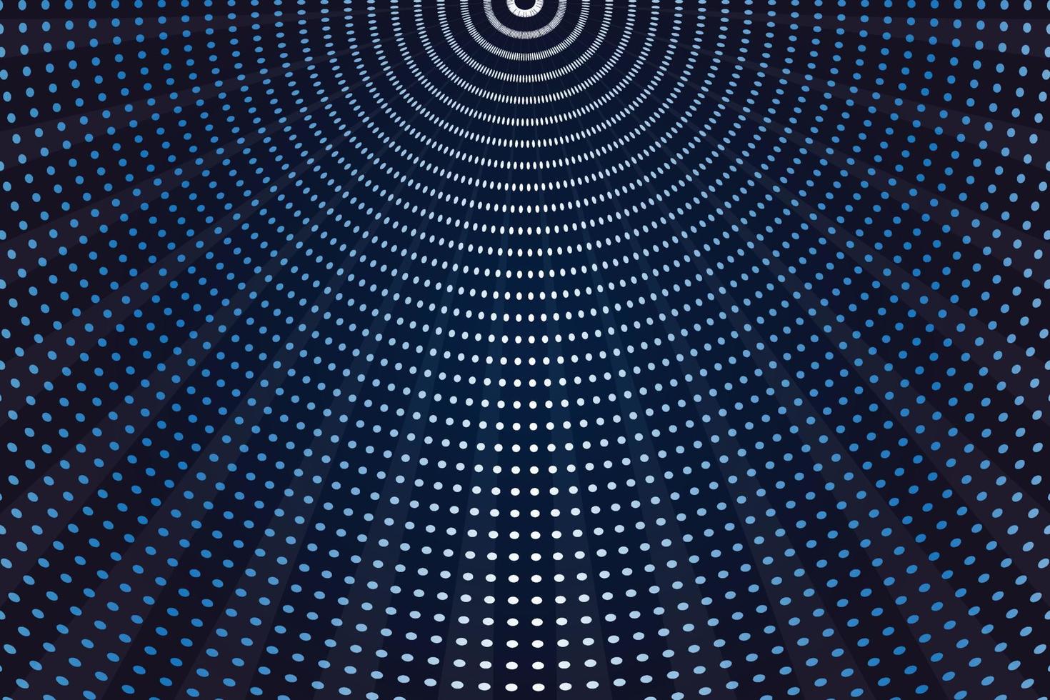 moderno colore azzurro effetto neon punti stile tunnel forma carta da parati tecnologia sfondo modello grafica vettoriale
