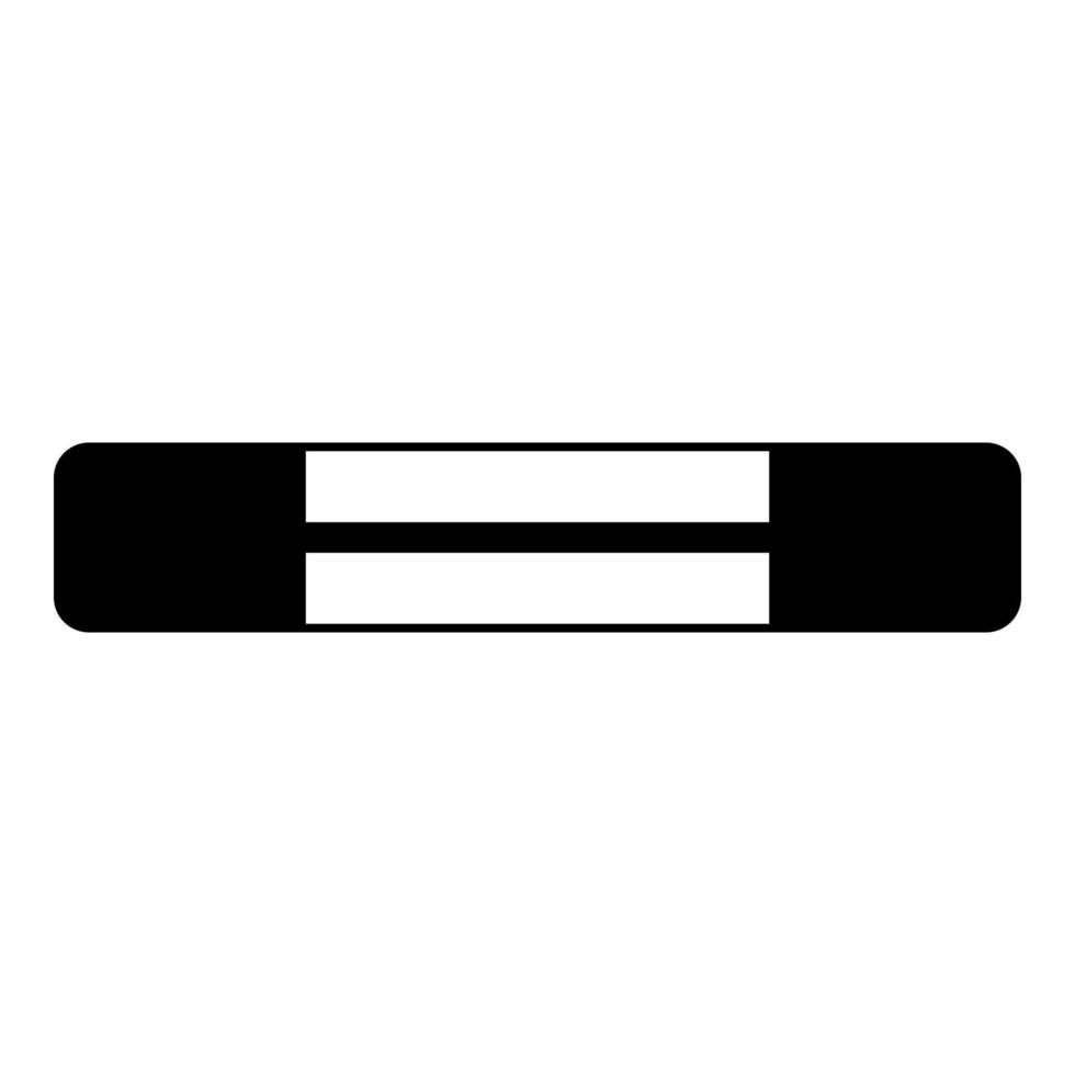 simboli del circuito del fusibile elettrico protezione da sovraccarico icona elemento fusibile colore nero illustrazione vettoriale immagine in stile piatto