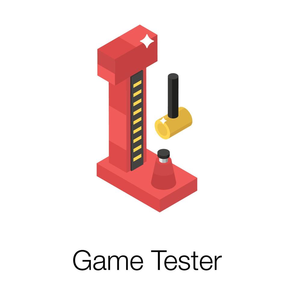 concetti di tester di gioco vettore