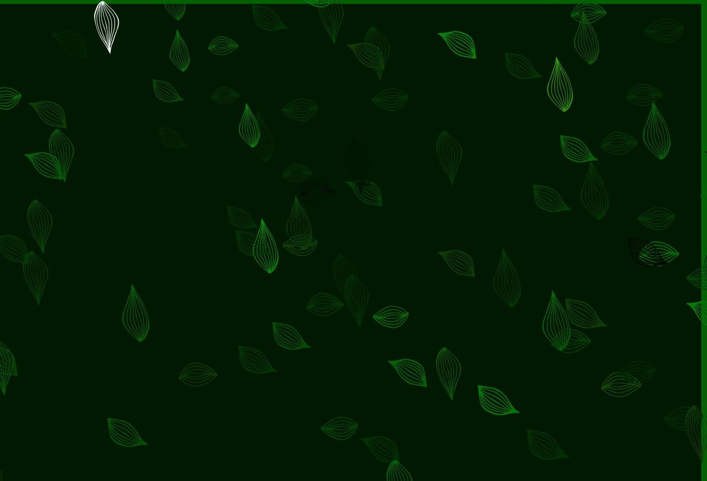 modello di doodle di vettore verde chiaro.