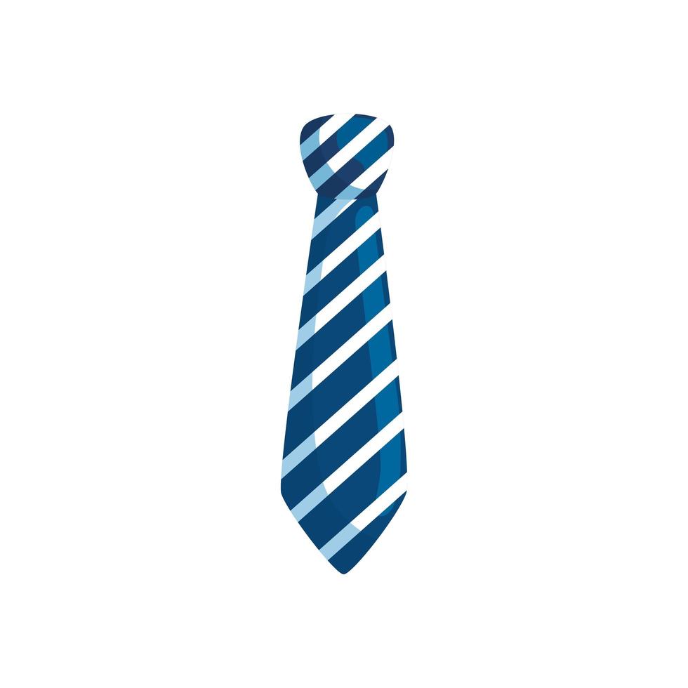 strisce cravatte icona su sfondo bianco vettore