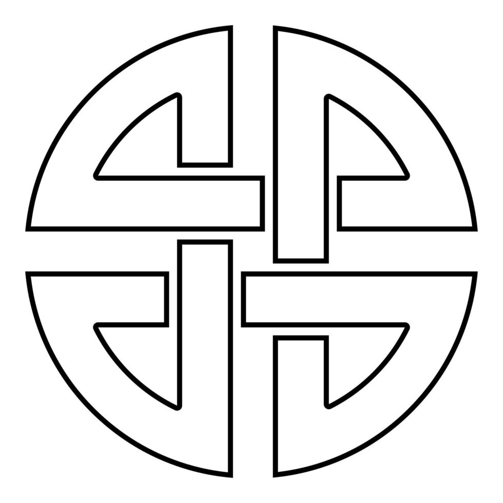 scudo nodo simbolo di protezione antico simbolo vettore
