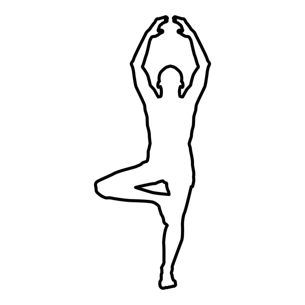 l'uomo sta nella posizione del loto facendo yoga vettore