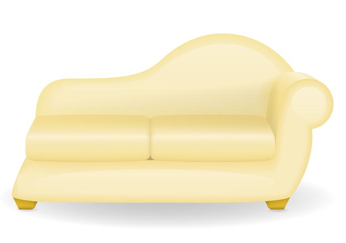 illustrazione vettoriale di divano mobili