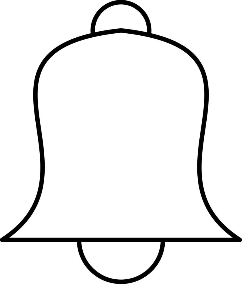 vettore icona del profilo della chiesa campana