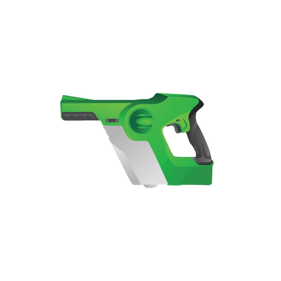 illustrazione del pulitore del getto della pistola ad aria compressa vettore