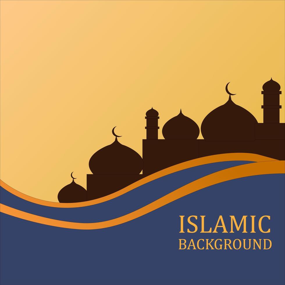 illustrazione disegno vettoriale di sfondo islamico