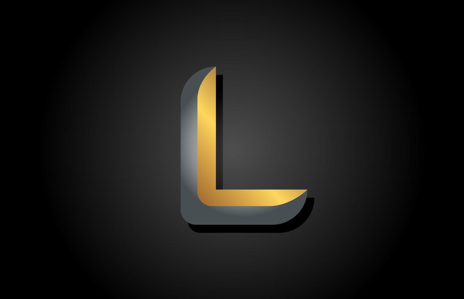 l icona del logo della lettera dell'alfabeto. design creativo per azienda e business vettore