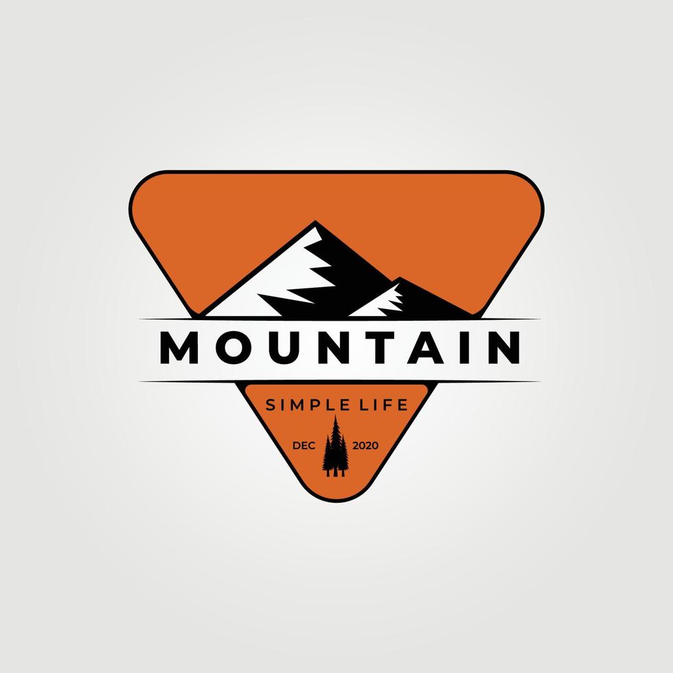 logo di montagna illustrazione vettoriale avventura design esterno