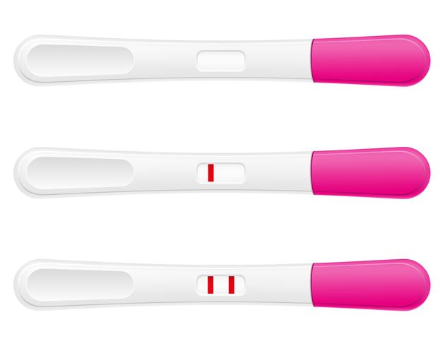 illustrazione vettoriale test di gravidanza