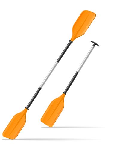 pagaia per kayak o canoa illustrazione vettoriale