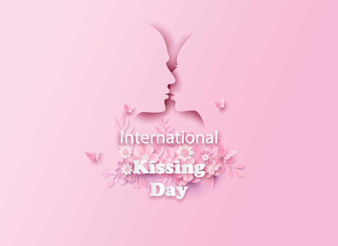 giornata mondiale del bacio. vettore