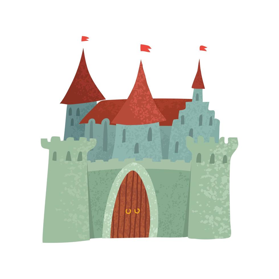 illustrazione del castello delle fate vettore