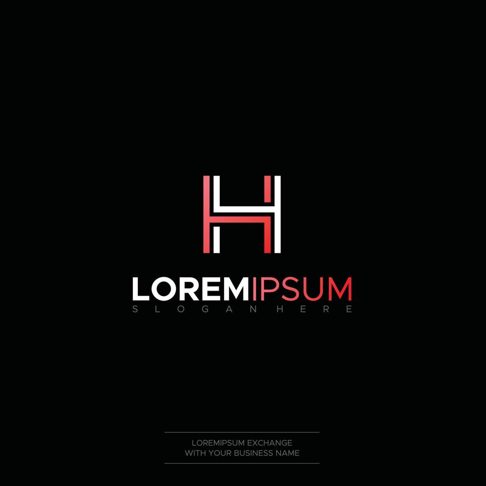 lettera hh design logo migliore collezione di design vettore