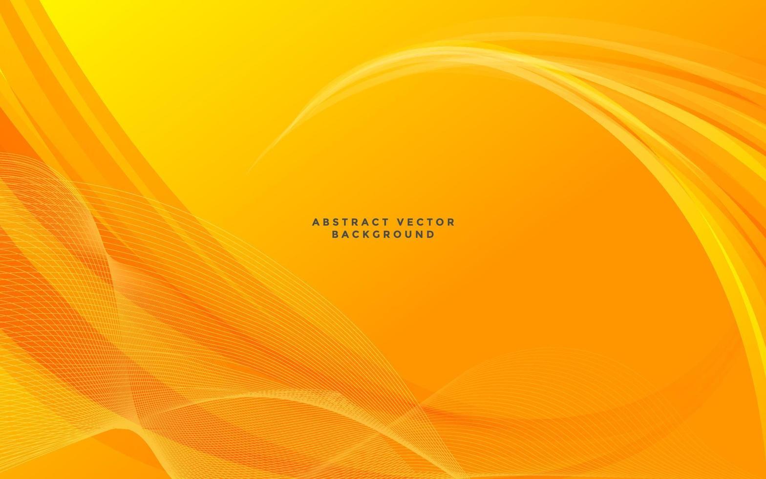 sfondo vettoriale astratto arancione. sfondo d'onda. illustrazione vettoriale