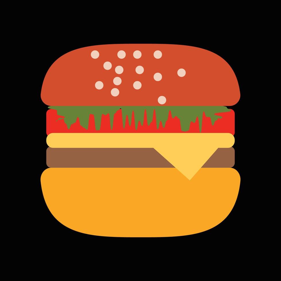illustrazione vettoriale di hamburger