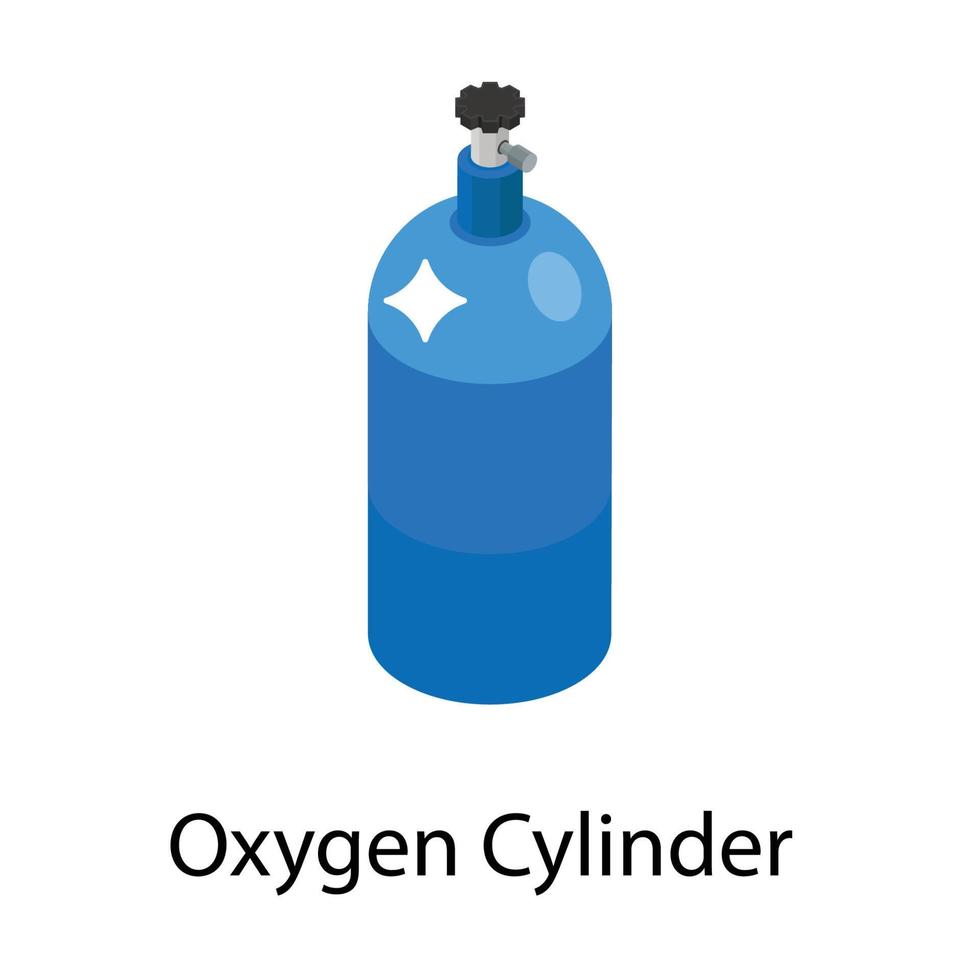 concetti di bombole di ossigeno vettore