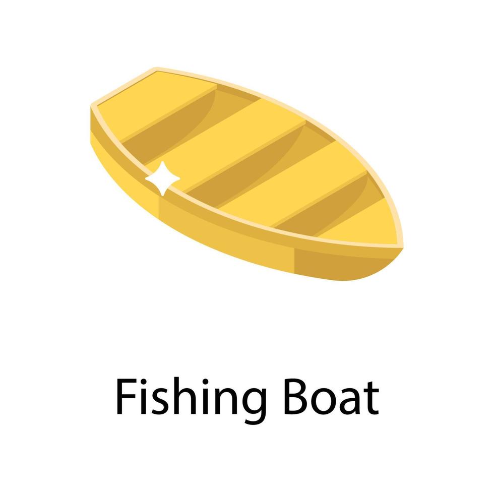 concetti di barca da pesca vettore