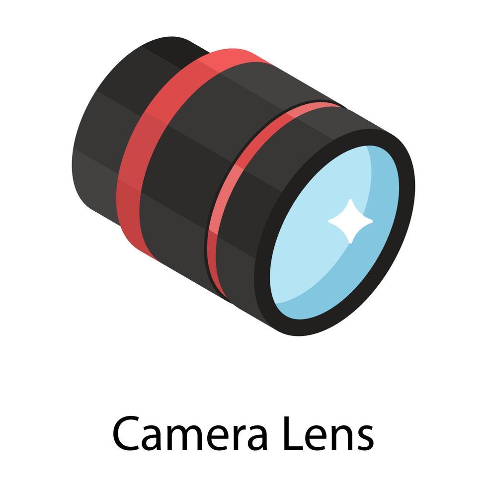 concetti di obiettivi della fotocamera vettore