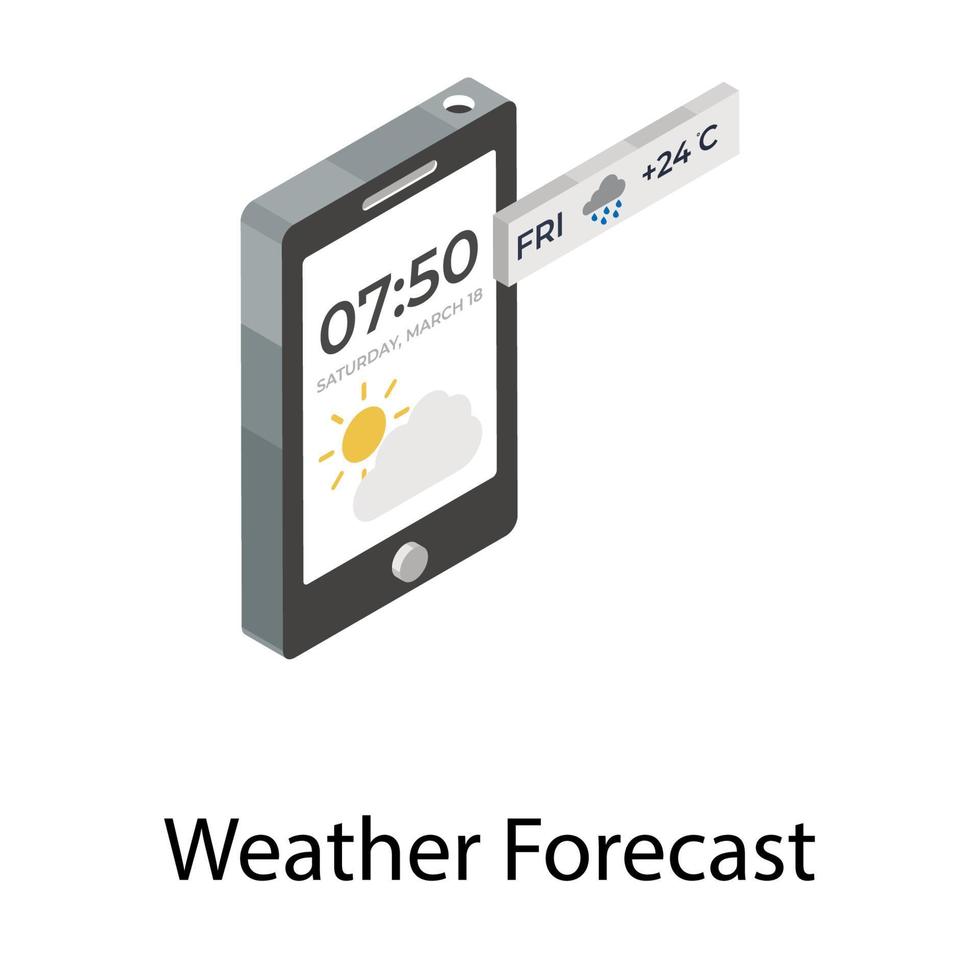 concetti di previsioni del tempo vettore