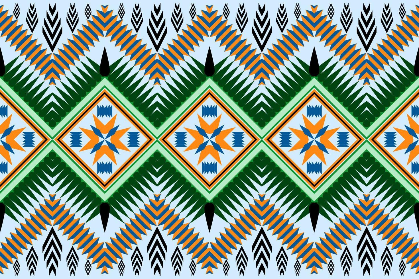 geometrico etnico orientale tradizionale pattern.figure ricamo tribale style.design per carta da parati, abbigliamento, confezionamento, tessuto, illustrazione vettoriale