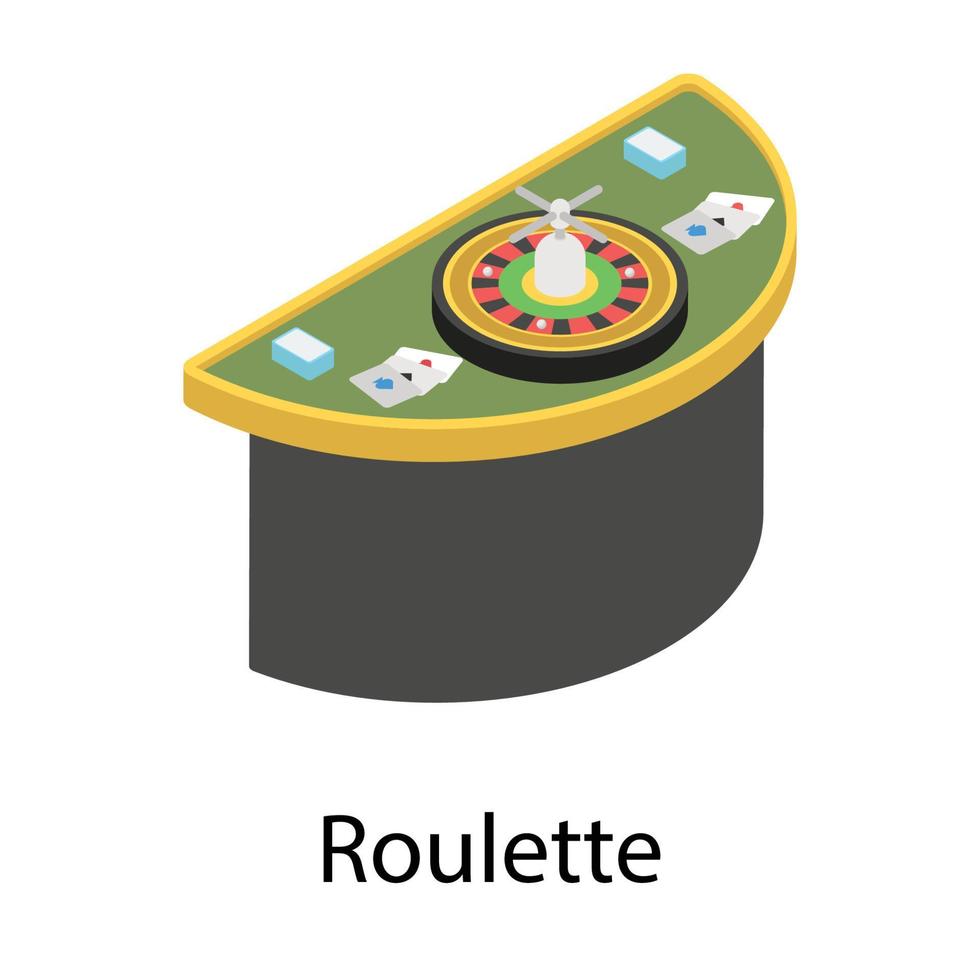 concetti di roulette alla moda vettore