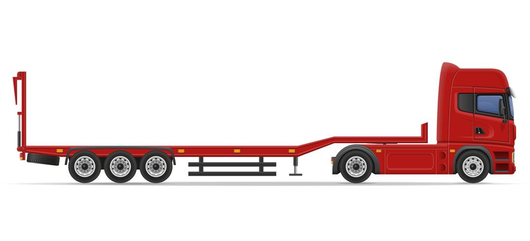 rimorchio dei semi del camion per trasporto dell&#39;illustrazione di vettore dell&#39;automobile