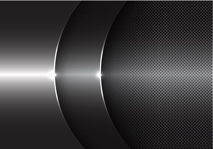Illustrazione moderna di vettore del fondo di progettazione di sovrapposizione della curva grigia astratta di metallo.