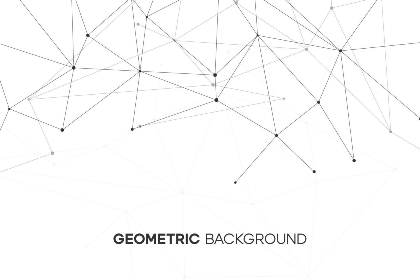 sfondo astratto con connessione linea e punto. modello di scienza molecolare. progettazione di Internet e progettazione della tecnologia dei dati. vettore