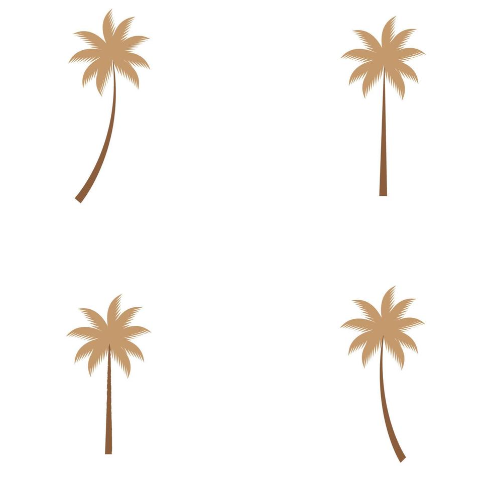 illustrazione vettoriale dell'icona dell'albero di cocco