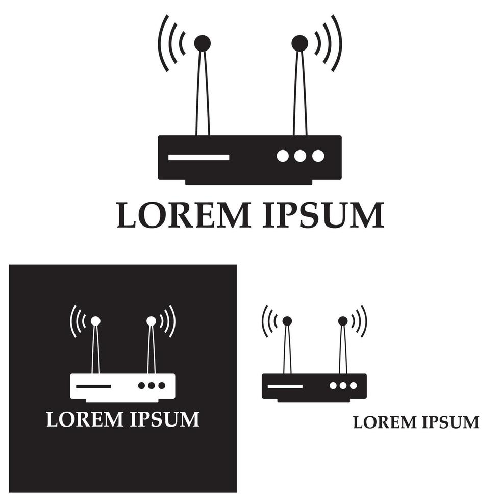 disegno dell'illustrazione vettoriale dell'icona del router