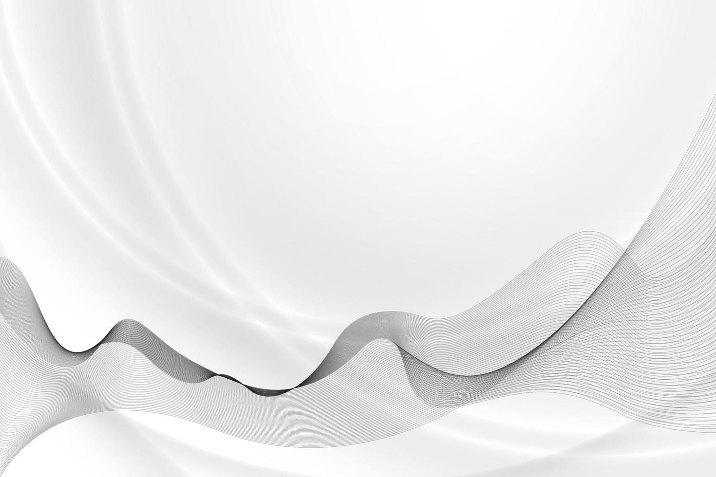 elemento onda astratta su sfondo grigio con strisce moderne. illustrazione vettoriale. vettore