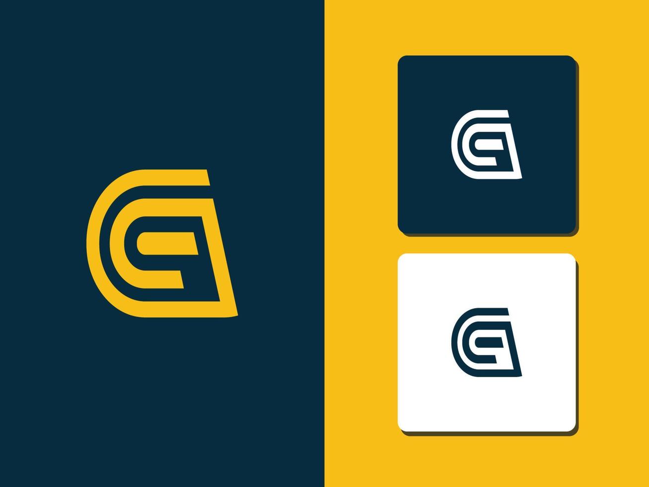 lettera g logo concetto pro vettore
